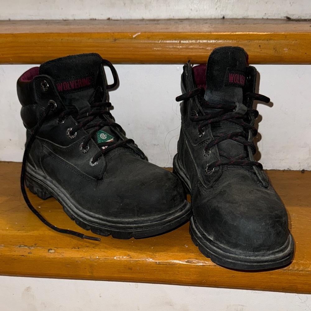 Wolverine Black Safety Shoes